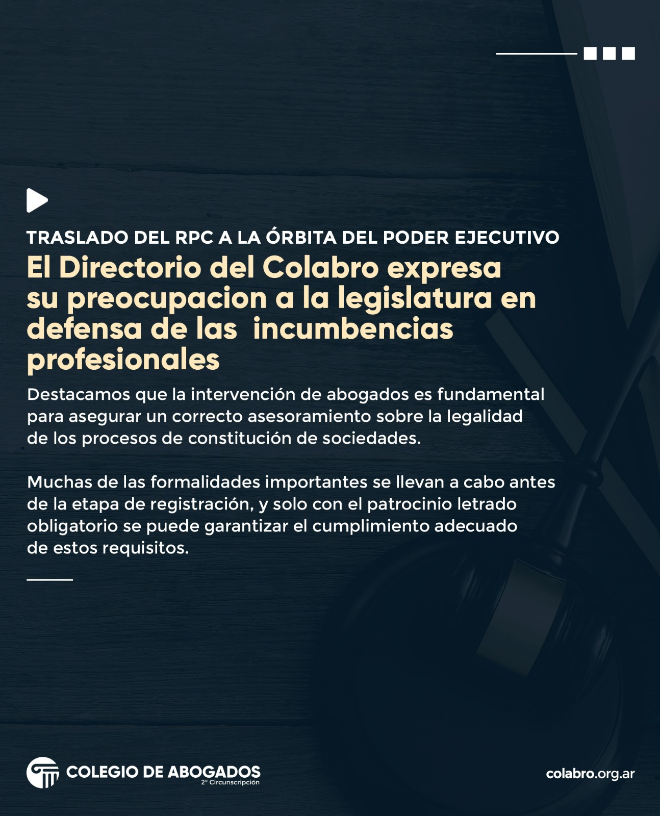 Traslado del RPC a la órbita del Poder Ejecutivo